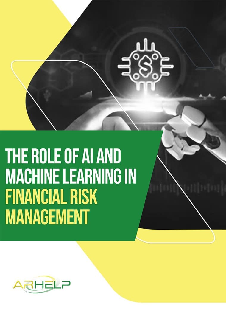 Cover of ARHELP white paper on AI and machine learning in financial risk management.